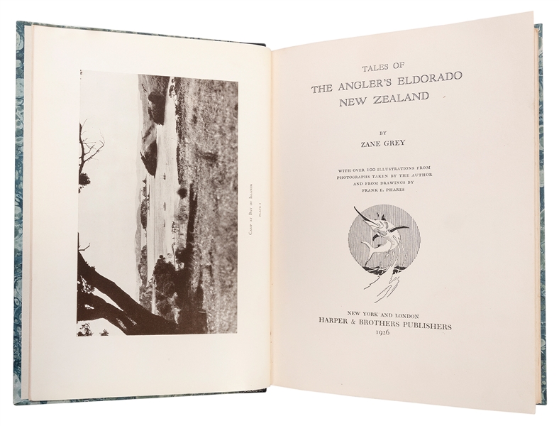  GREY, Zane (1872–1939). Tales of the Angler’s Eldorado New ...