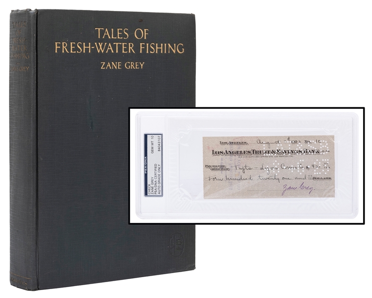  GREY, Zane (1872–1939). Tales of Fresh–Water Fishing. New Y...