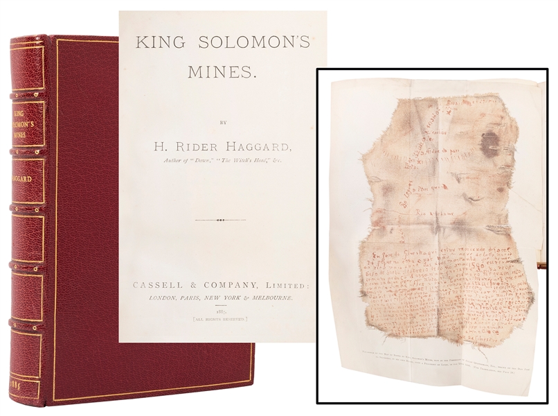  HAGGARD, Henry Rider (1856–1925). King Solomon’s Mines. Lon...