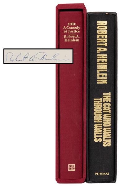  HEINLEIN, Robert A. (1907–1988). Pair of Signed Limited Edi...