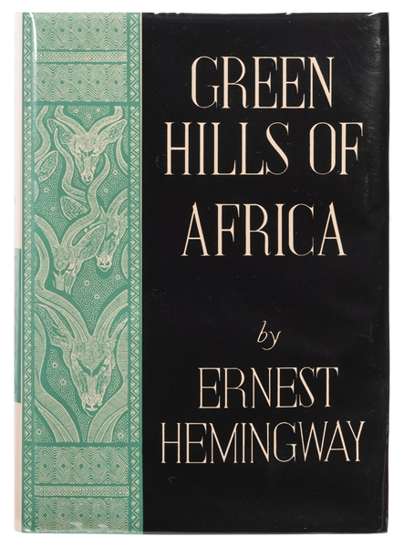  HEMINGWAY, Ernest (1899–1961). Green Hills of Africa. New Y...