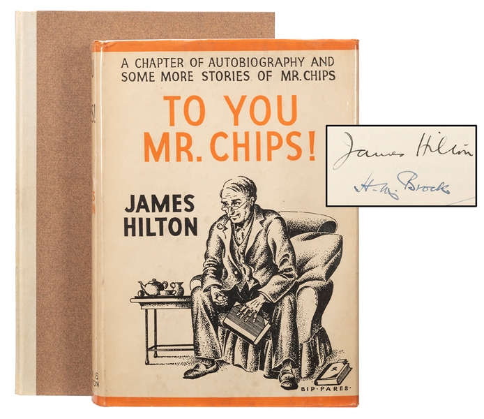  HILTON, James (1900–1954). Good–bye, Mr. Chips. [Boston]: L...
