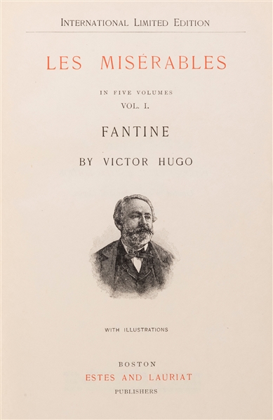  HUGO, Victor (1802–1885). Works… Boston: Estes and Lauriat,...