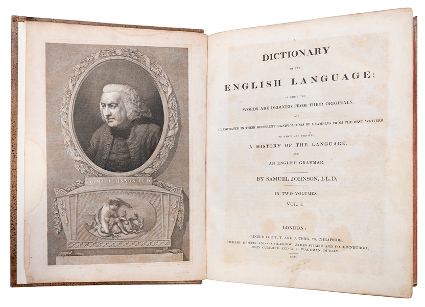  JOHNSON, Samuel (1709–1784). A Dictionary of the English La...