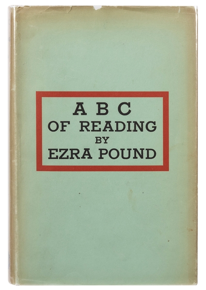  POUND, Ezra (1885–1972). ABC of Reading. New Haven: Yale Un...