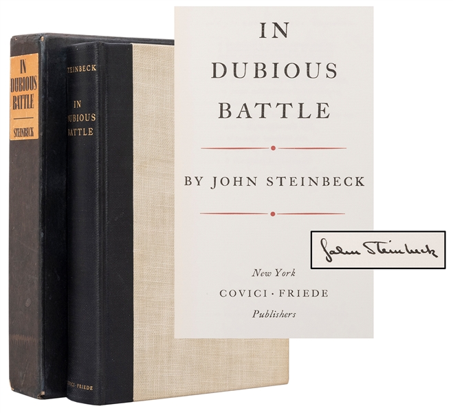  STEINBECK, John (1902–1968). In Dubious Battle. New York: C...