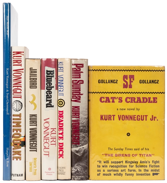 VONNEGUT, Kurt (1922–2007). Seven Titles. Including: Cat’s ...