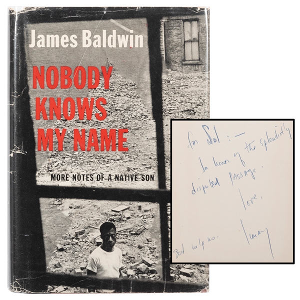  BALDWIN, James (1924–1987). Nobody Knows My Name: More Note...