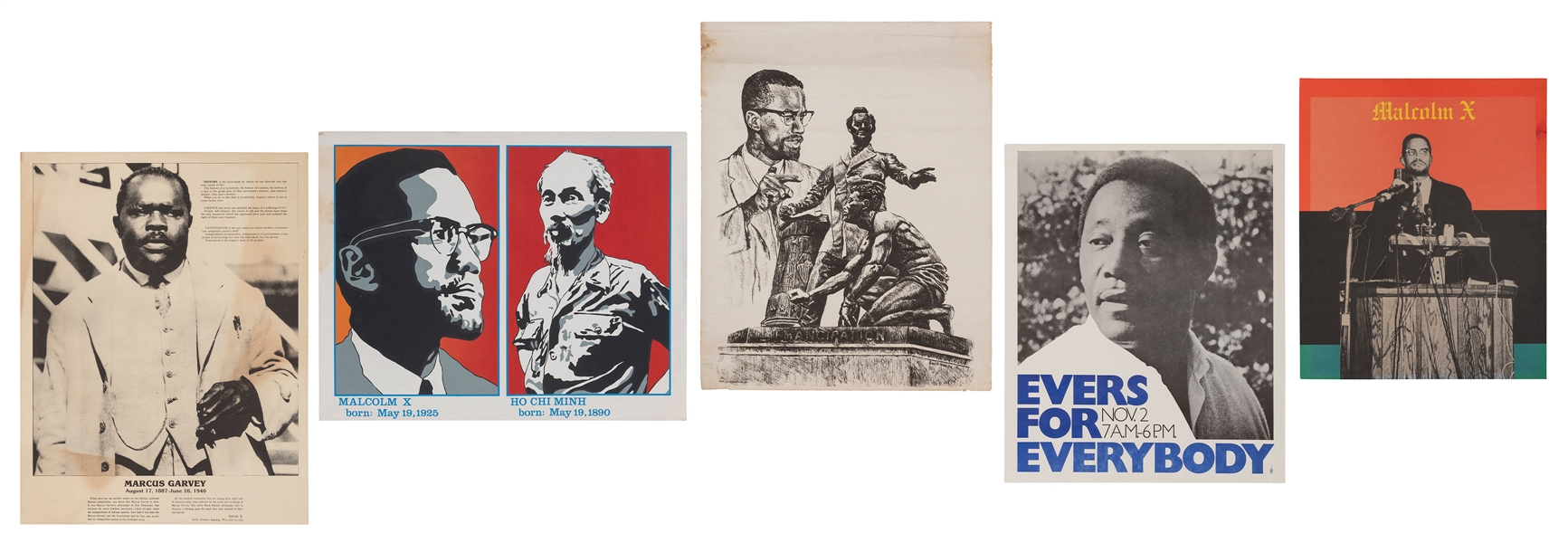  [CIVIL RIGHTS]. –– Lot of 5 Civil Rights / African American...