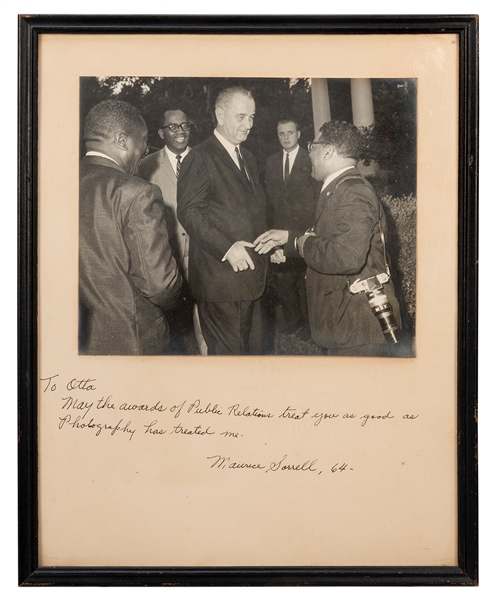  SORRELL, Maurice (1914–1998). Inscribed and Signed Photo of...