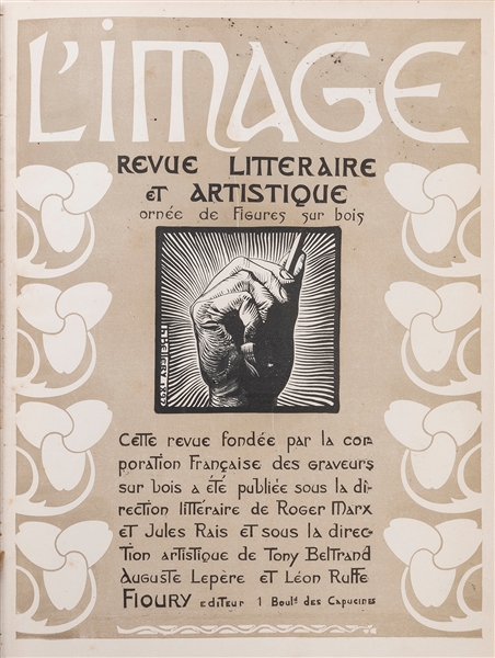  [ART NOUVEAU]. FLOURY, H., editor. L’Image. Revue litterair...