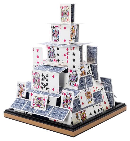  Card Castle. Azusa: Owen Magic Supreme, 1990s. A towering c...