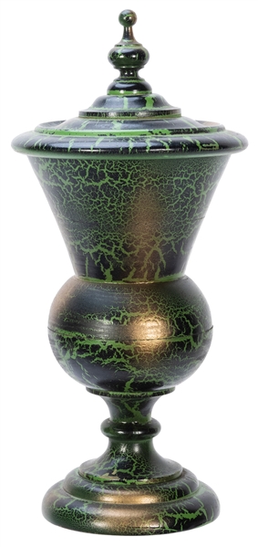  Rice Vase. Los Angeles: F.G. Thayer, 1940s. Turned wooden v...