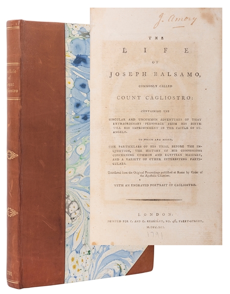  [CAGLIOSTRO]. The Life of Joseph Balsamo, commonly called C...