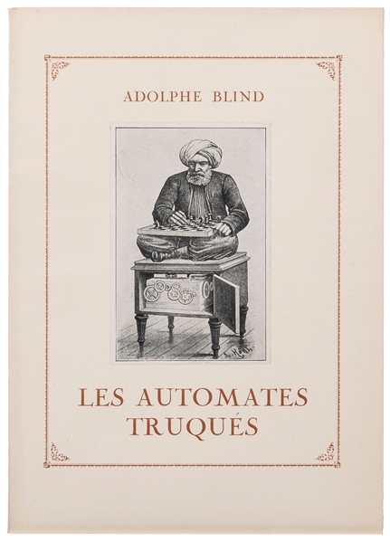  [Automata] Blind, Adolphe. Les Automates Truques. Paris: Bo...