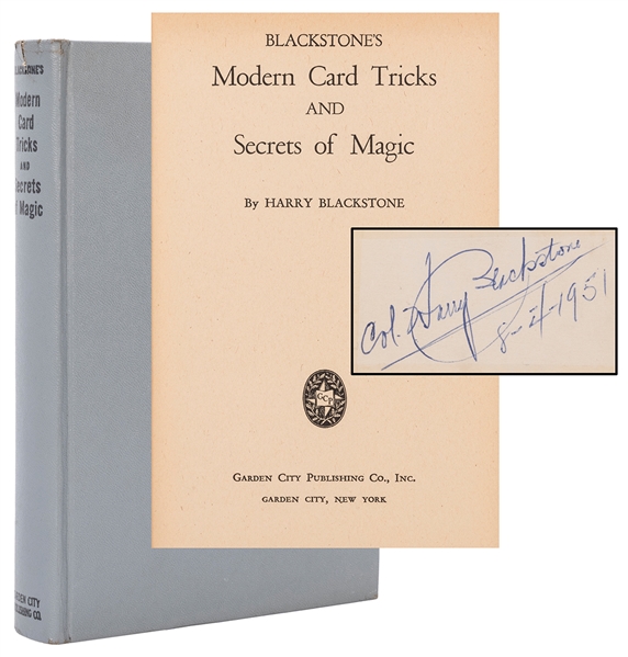  Blackstone, Harry. Blackstone’s Modern Card Tricks and Secr...
