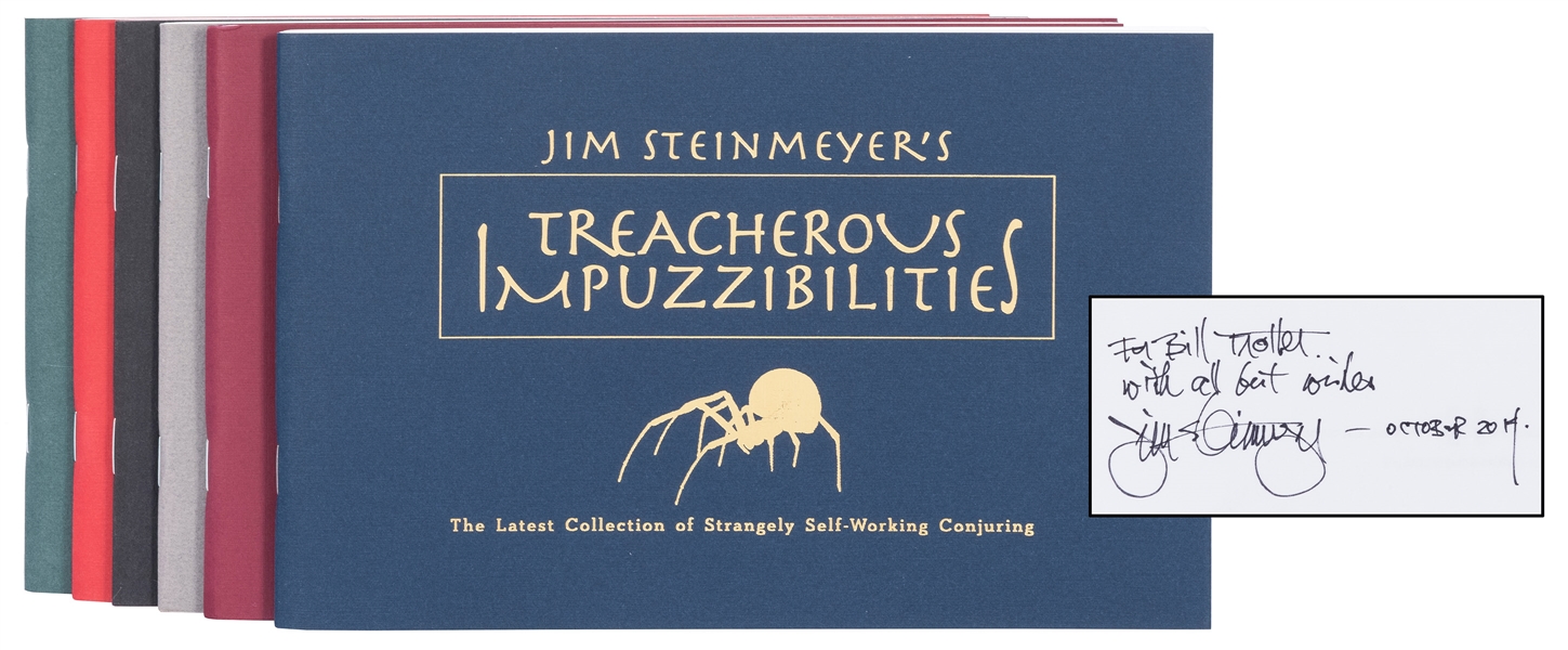  Steinmeyer, Jim. Set of Six “Impuzzibilities” Booklets, [Fi...