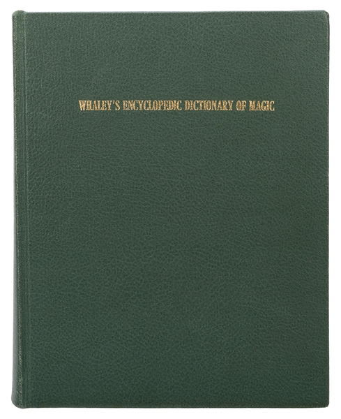  Whaley, Bart. Encyclopedic Dictionary of Magic: 1584 - 1988...
