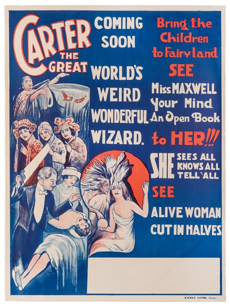  Carter, Charles. Carter The Great. World’s Weird Wonderful ...
