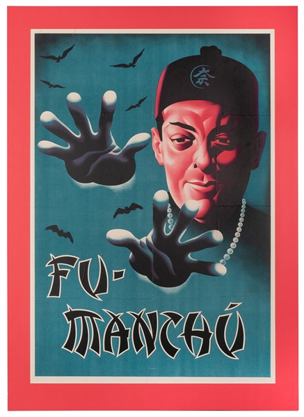  Fu-Manchu (David Bamberg). Fu-Manchú. Circa 1930. One-sheet...
