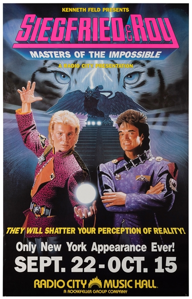  Siegfried & Roy / Masters of the Impossible. New York, 1989...
