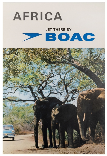  [AFRICA] BOAC / Africa. 1960s/70s. Photographic airline pos...
