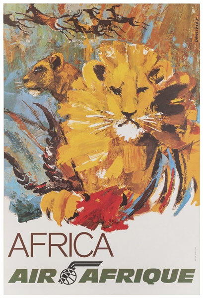  [AFRICA] DESSIRIER, Jean (b. 1944). Air Afrique / Africa. F...