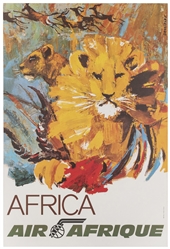  [AFRICA] DESSIRIER, Jean (b. 1944). Air Afrique / Africa. F...