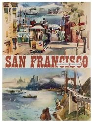  American Airlines / San Francisco. 1960s. Offset lithograph...