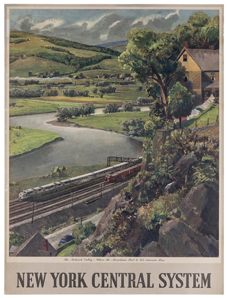  BELCK. New York Central System / Mohawk Valley. 1940s. Offs...