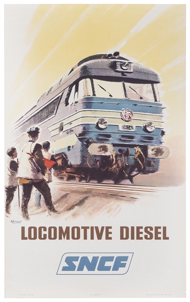  BRENET, Albert (1905-2005). SNCF / Locomotive Diesel. Paris...