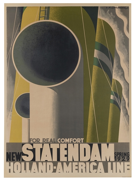  CASSANDRE, Adolphe Mouron (1901-1968). Statendam / Holland-...