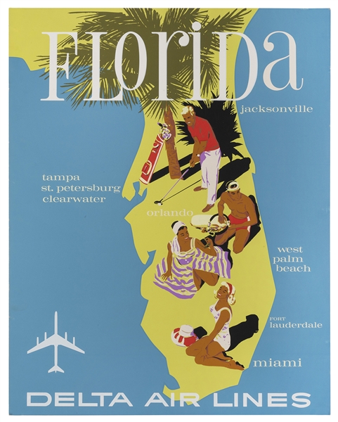  HARDY, John (1923–2004). Delta Air Lines / Florida. Circa 1...