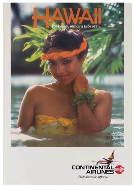  Hawaii / Continental Airlines. Circa 1970s. Photographic po...