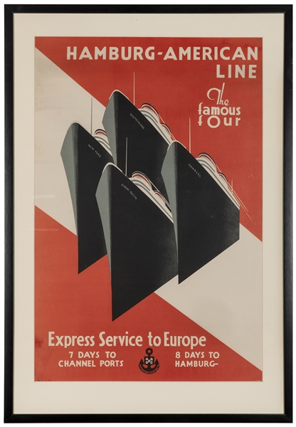  KOEKE, Hugo (1874–1956). Hamburg – American Line / The Famo...