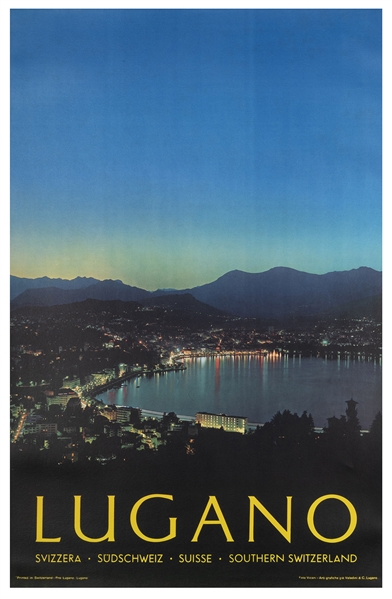  Lugano. Switzerland: Veladini & C. Lugano, ca. 1960s. Touri...