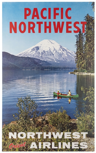  Northwest Orient Airlines / Pacific Northwest. 1960s. Color...