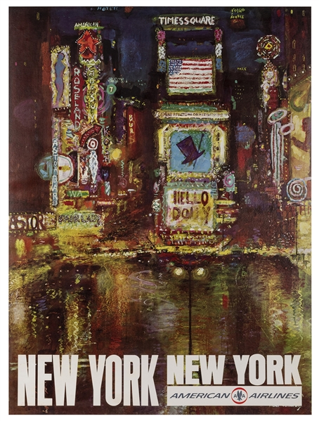  [NEW YORK] CONWAY, FRED (1900-1972). American Airlines / Ne...