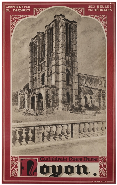  Noyon Cathedral Notre Dame / Chemin de fer du Nord. Lille: ...