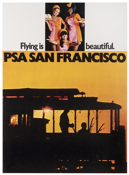  Pacific Southwest Airlines / San Francisco. 1970s. Photogra...
