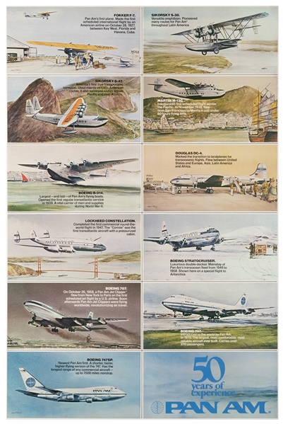  McCOY, John T. Pan Am / 50 Years of Experience. 1977. Poste...