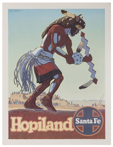  PERCEVAL, Don (1908-1979). Santa Fe [Railroad] / Hopiland. ...