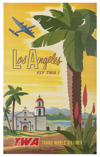  SMITH, Bob. TWA / Los Angeles. Circa 1956. Original airline...