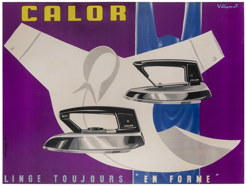 VILLEMOT, Bernard. Calor. Paris, ca. 1950. Mid-century adve...