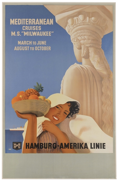  VOH, Oswald. Mediterranean Cruises / Hamburg-Amerika Line. ...