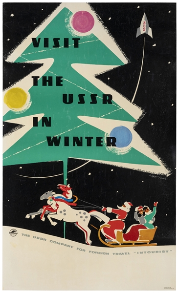  Visit the USSR in Winter. USSR, ca. 1958. Space-age Intouri...