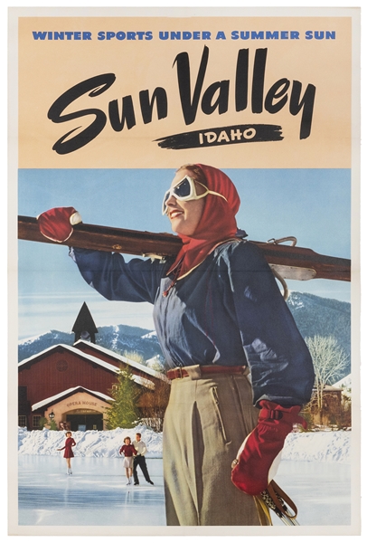  Sun Valley, Idaho / Winter Sports Under a Summer Sun. Circa...