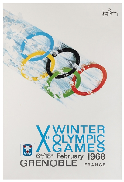  BRIAN, Jean (1910-1990). Xth Winter Olympic Games / Grenobl...