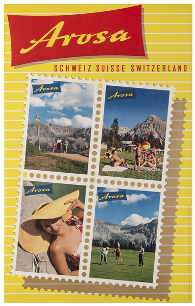  Arosa / Switzerland. Zurich: Conzett & Huber, ca. 1950s. Co...