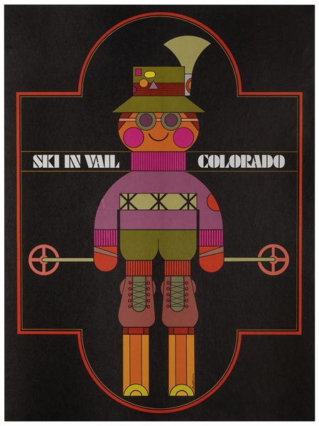  HOFFMAN. Ski in Vail Colorado. 1970s. Offset lithograph. 25...